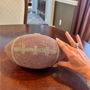 Sparkly crystal encrusted football purse!!!